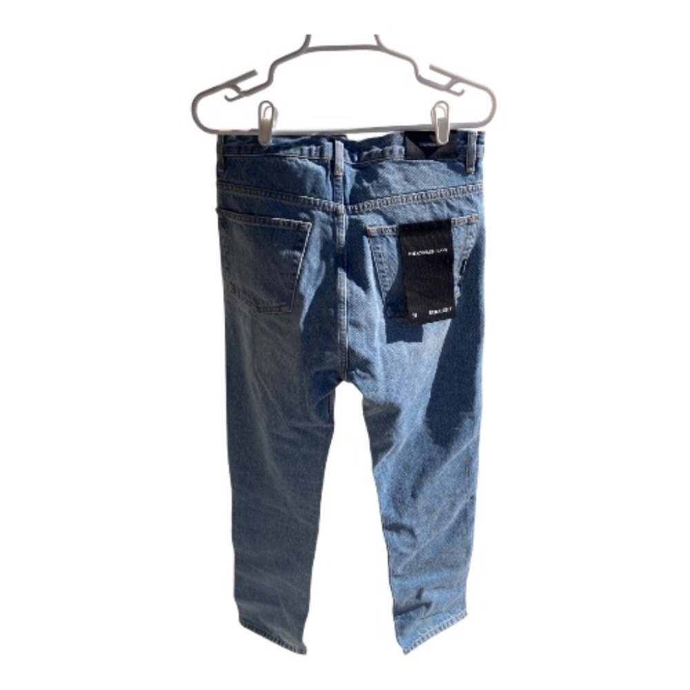 The Kooples Jeans Straight Loose blue denim button fly size 31 New - Picture 4 of 13